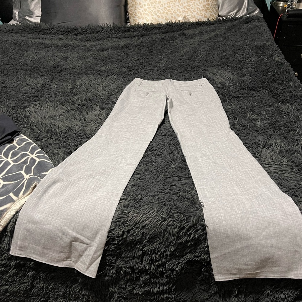 Size 2 Express Editor Style Slacks. Light Grey An… - image 3